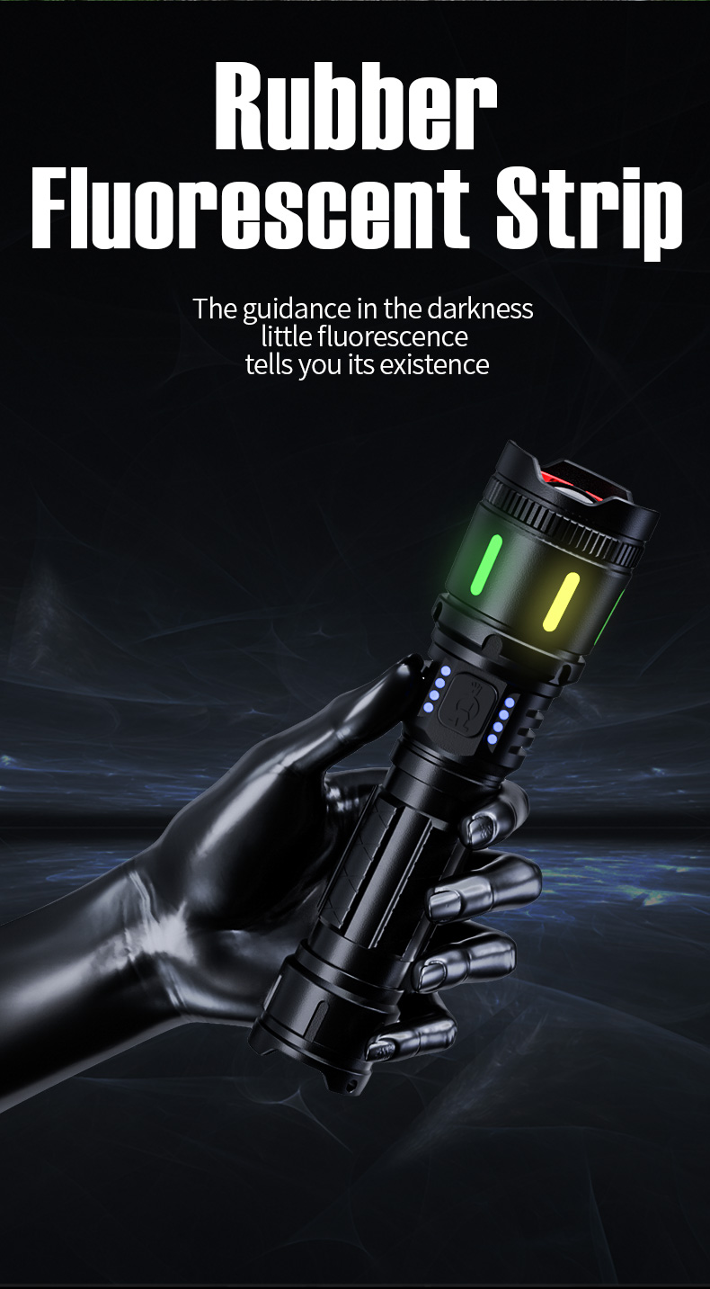 Factory Wholesale LED Strong Light Rechargeable Flashlight