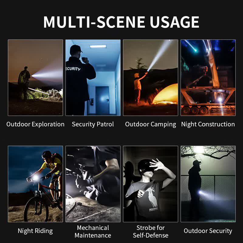 Torch Light High Power Aluminum Alloy Tactical Flashlight 1100LM White Laser Tactical Ligh