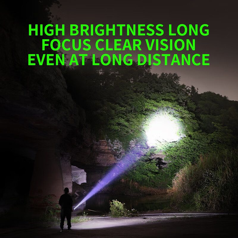 Torch Light High Power Aluminum Alloy Tactical Flashlight 1100LM White Laser Tactical Ligh