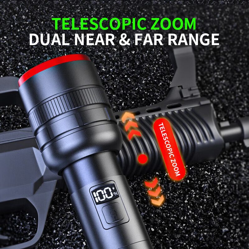 Torch Light High Power Aluminum Alloy Tactical Flashlight 1100LM White Laser Tactical Ligh