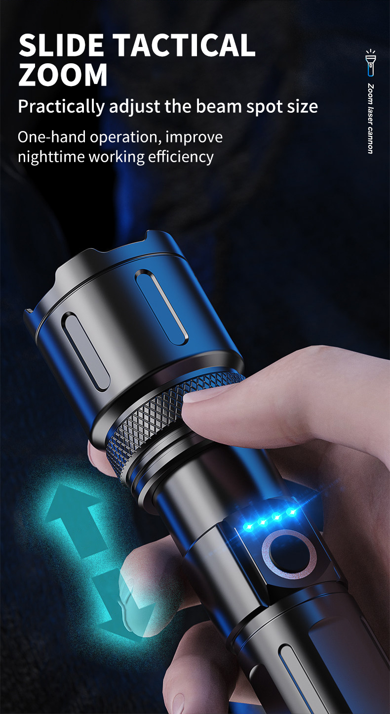 Wholesale Aluminum Alloy Camping Emergency Climbing Flashlight