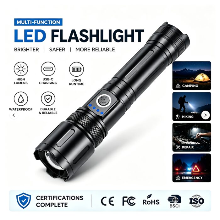 Hot Sellers High Power LED Flashlights M26 Super Bright