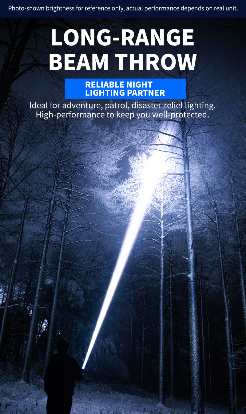 Scalable Aluminum Alloy Rechargeable Flashlight