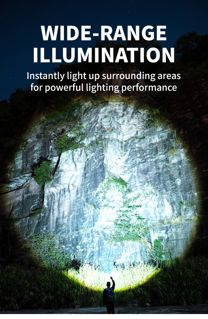 Scalable Aluminum Alloy Rechargeable Flashlight