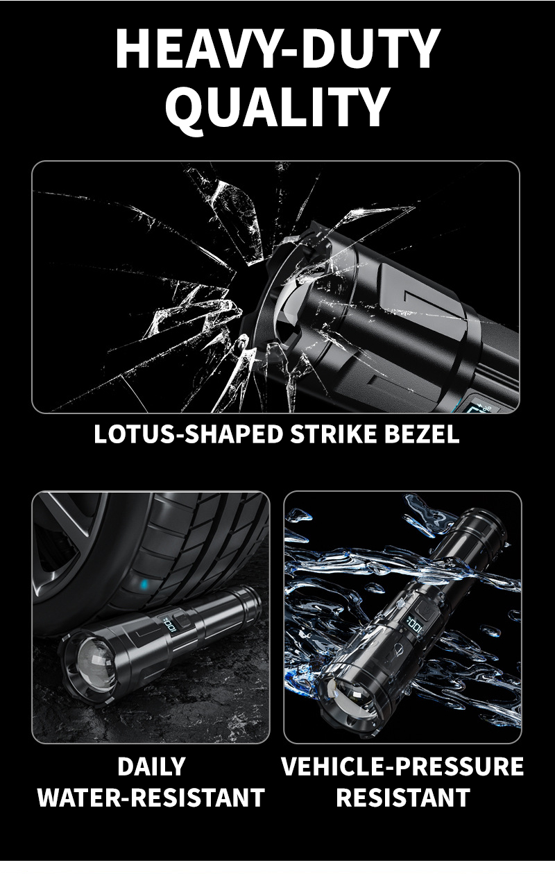 Scalable Aluminum Alloy Rechargeable Flashlight