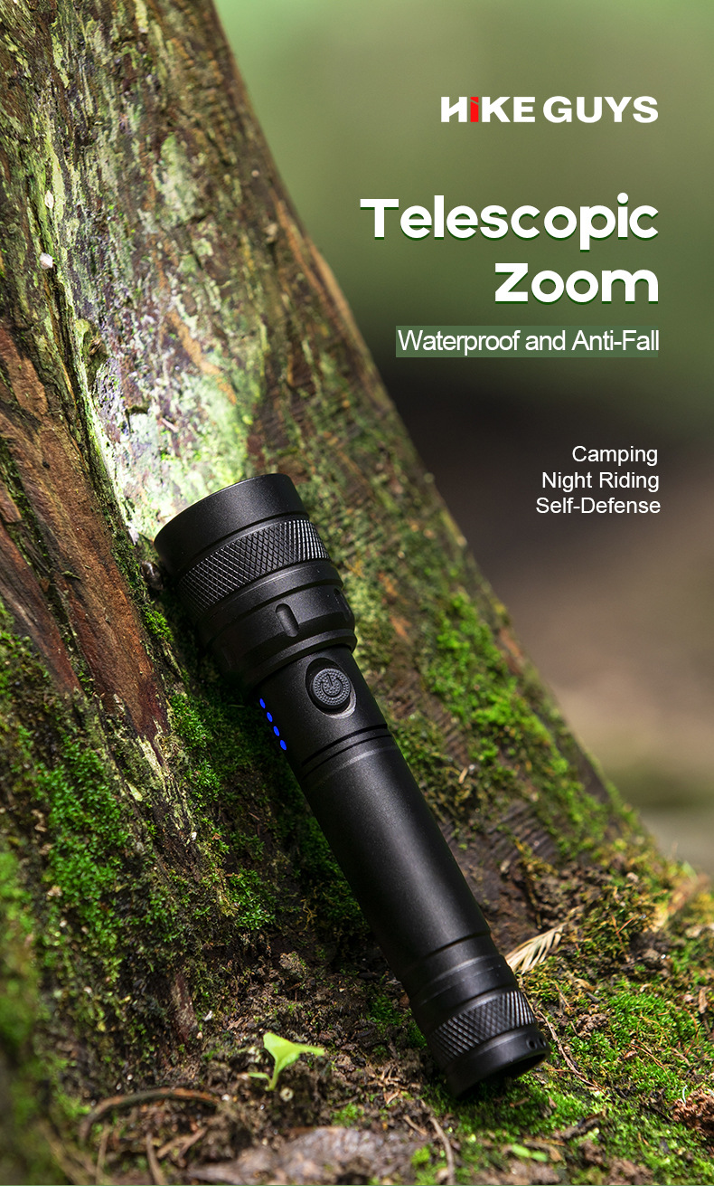 Mini Lightweight Rechargeable ABS Waterproof USB Flashlight