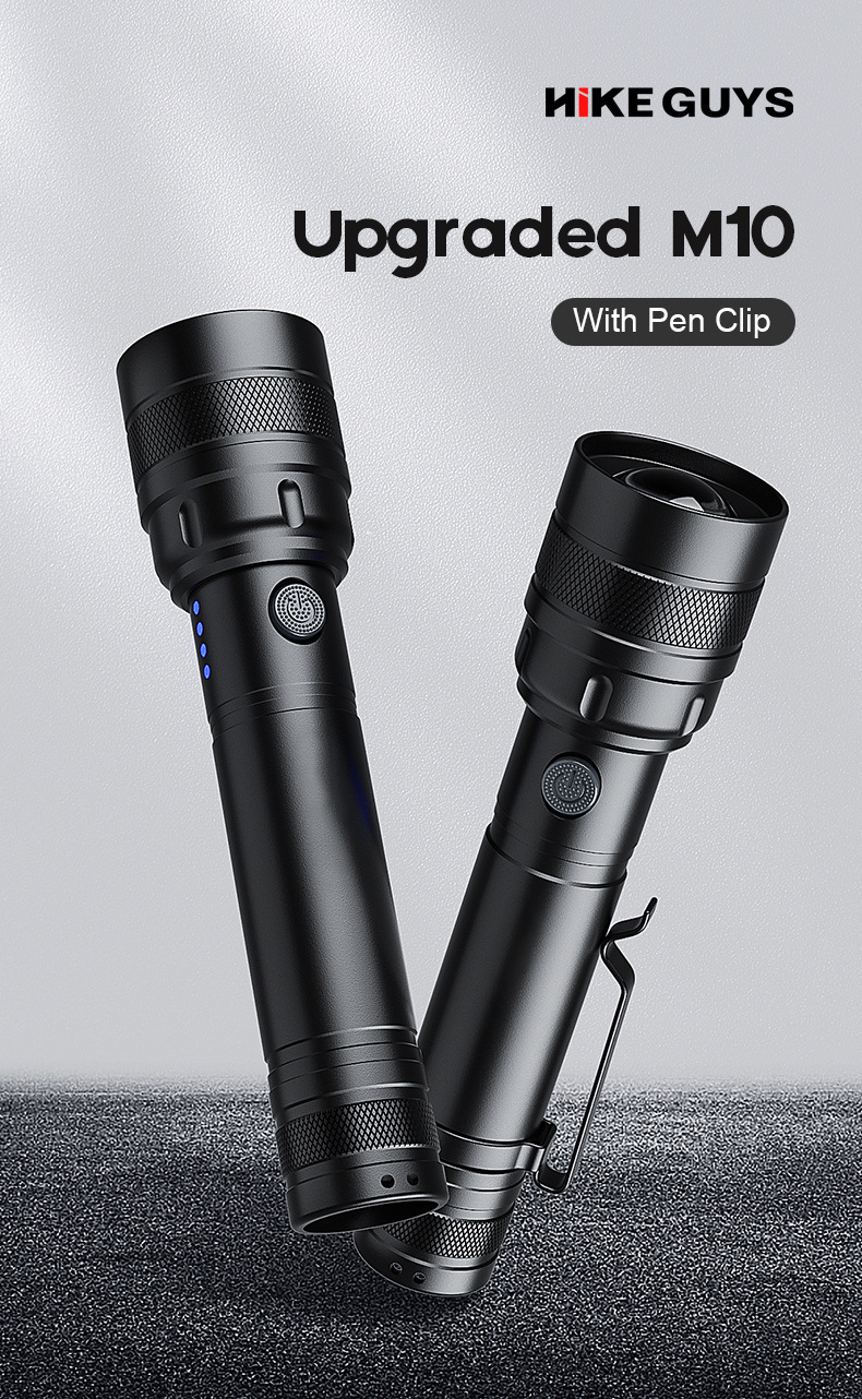 Mini Lightweight Rechargeable ABS Waterproof USB Flashlight