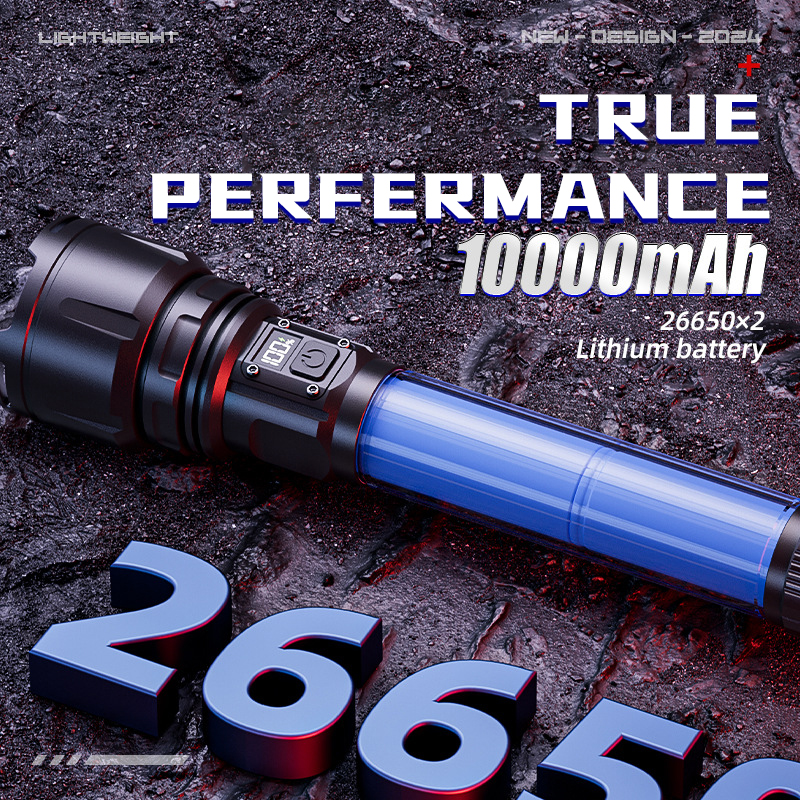 Hot Sale Rechargeable Aluminum Alloy IP44 Portable Flashlight