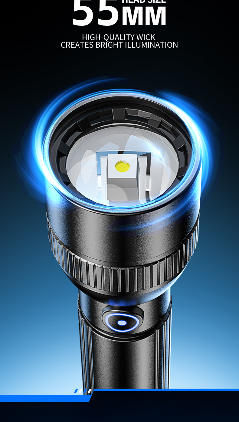 Wholesale Aluminum Alloy Emergency Flashlight High Lumen