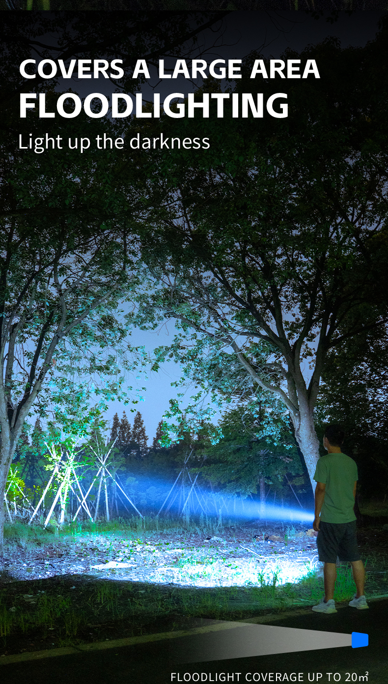 Wholesale Aluminum Alloy Emergency Flashlight High Lumen
