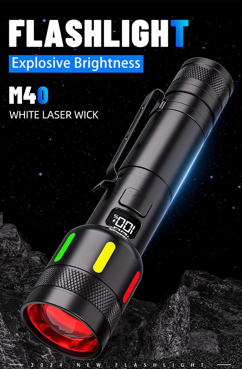Factory Wholesale Tactical Flashlight USB Rechargeable