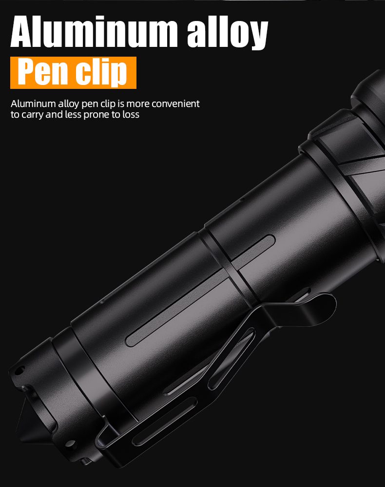 Manufacturer Direct Sales Portable Strong Light Tactical Emergency Aluminum Alloy Magnetic
