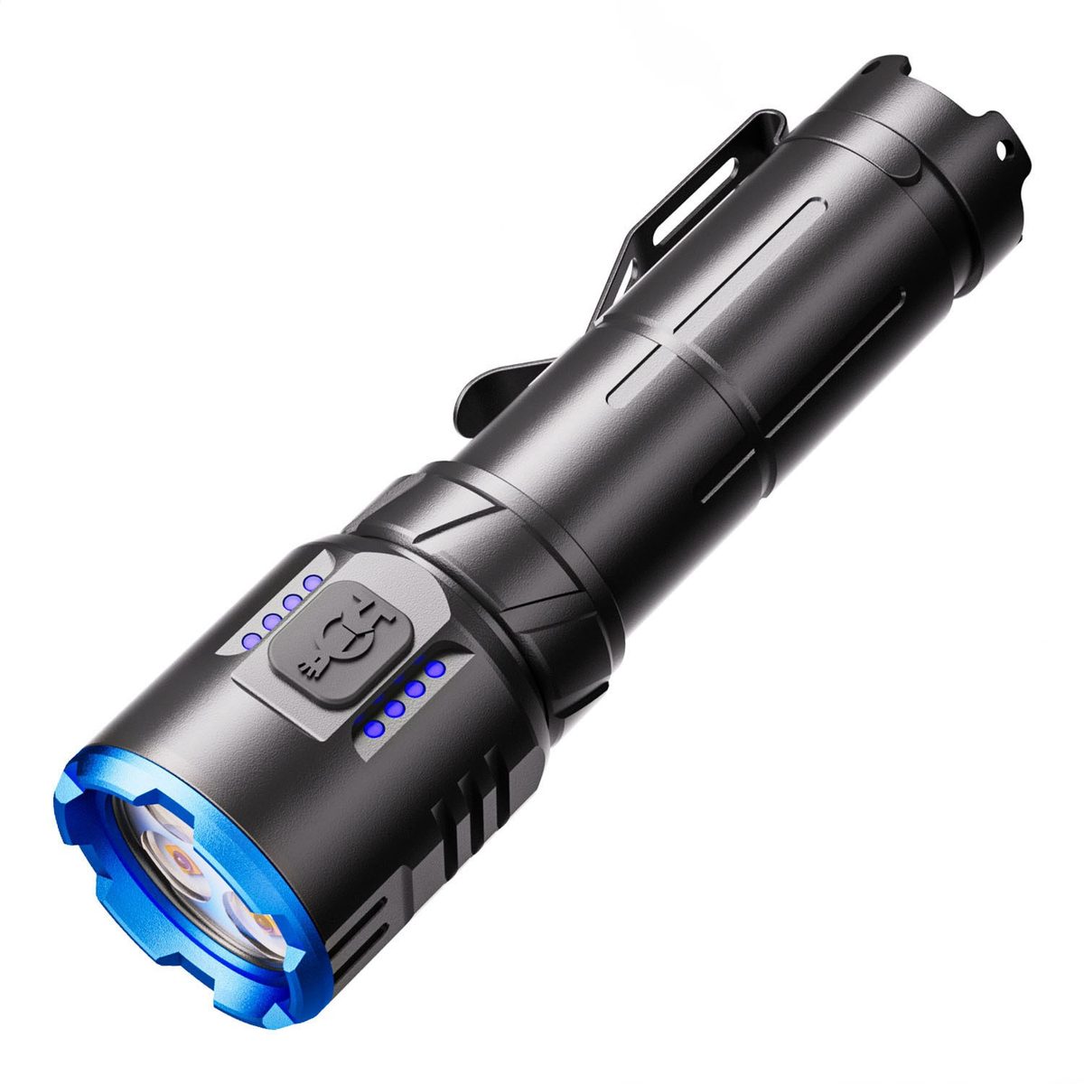 Manufacturer Direct Sales Portable Strong Light Tactical Emergency Aluminum Alloy Magnetic