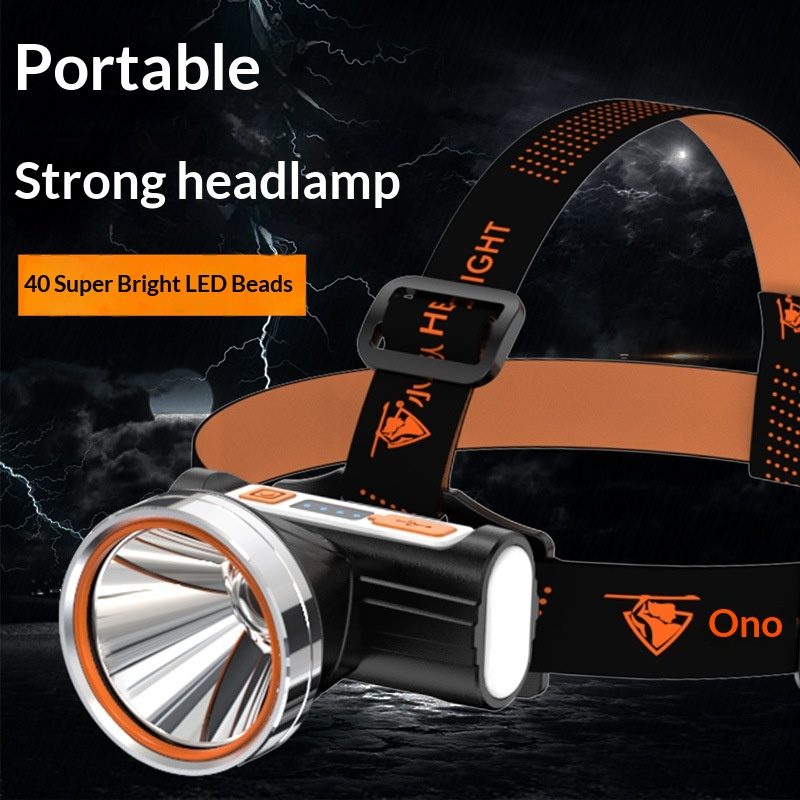 Outdoor Camping Strong LED Head Lamp Emergency Mountaineering Fishing Head Lamp with 50000