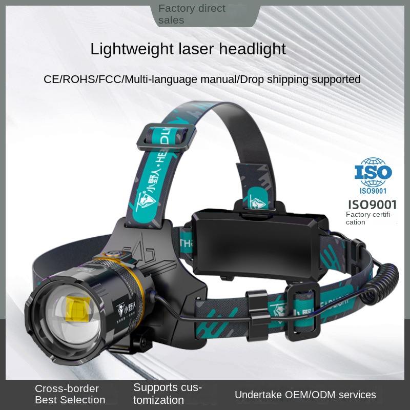 Factory-direct Cross-border Outdoor Camping Induction Headlamp