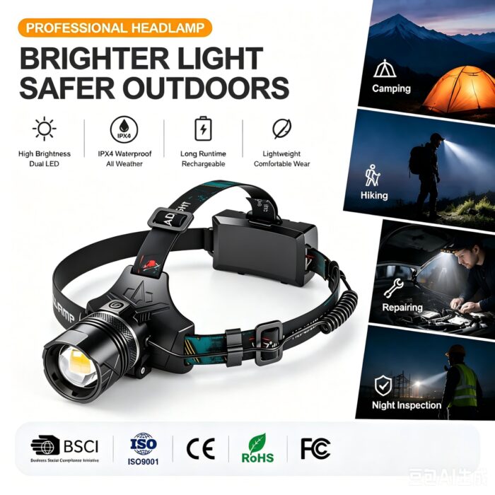 Cross Border Bestseller High-Brightness Long-Range Headlamp