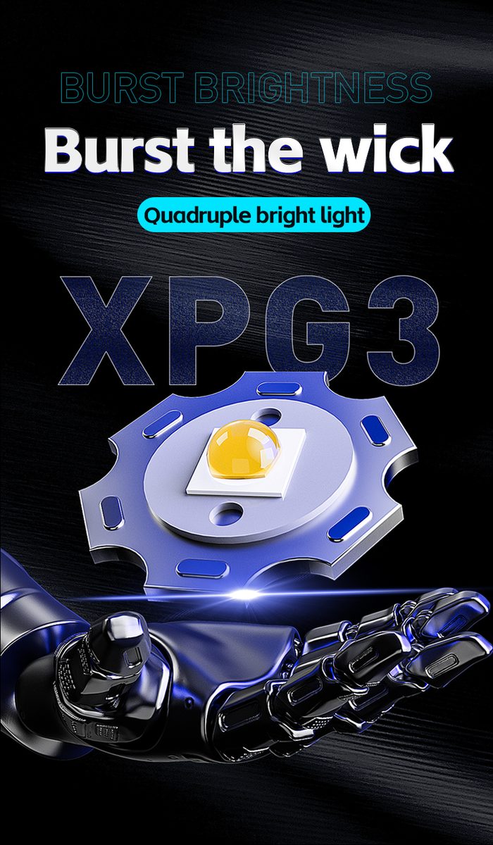 Factory Wholesale Rechargeable 18650 Li-Ion Strong Light Headlamps LED ABS Waterproof Adju