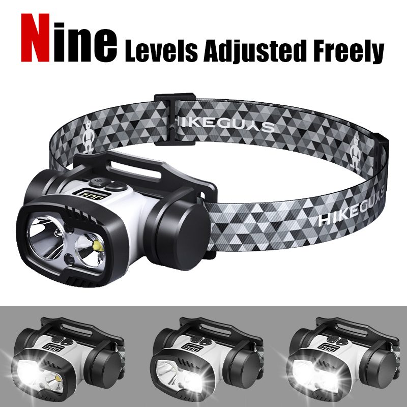 Factory Wholesale Rechargeable 18650 Li-Ion Strong Light Headlamps LED ABS Waterproof Adju