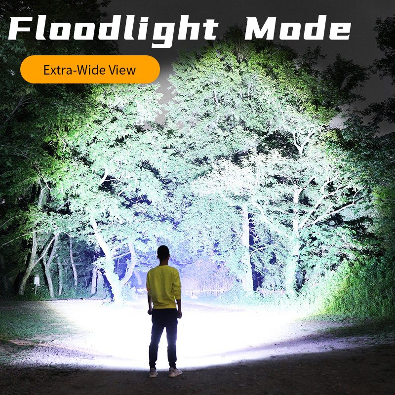 Manufacturer Wholesale Emergency Flashlight Outdoor Portable USB Rechargeable 1000LM Water
