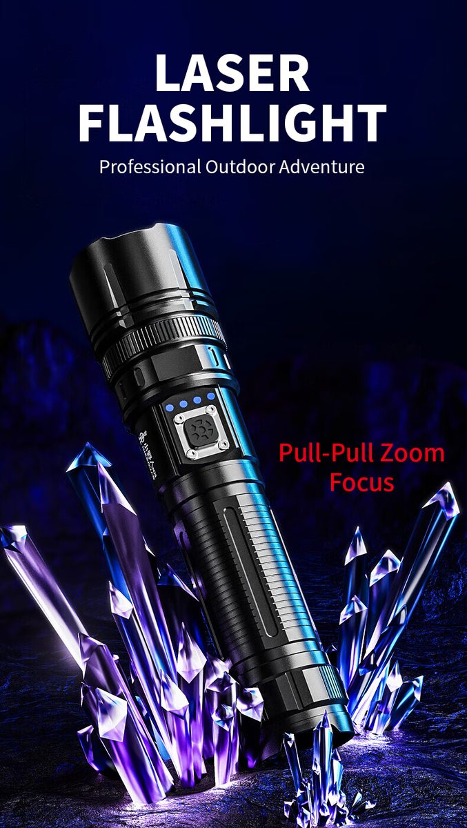 Factory Wholesale Aluminum Alloy Outdoor Camping Super Bright Flashlight Portable Recharge