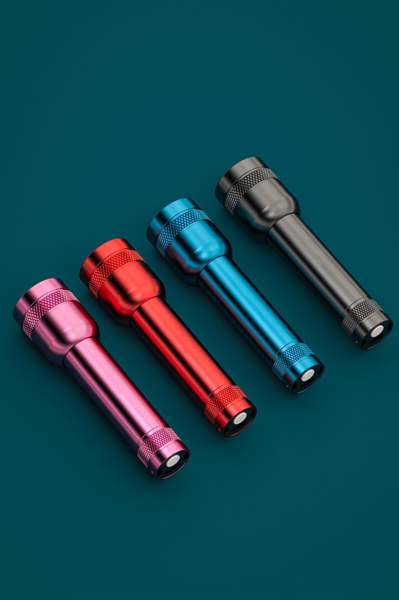 OEM ODM Customized LED Aluminum Alloy Strong Light Flashlight IP44 Waterproof 150LM Portab
