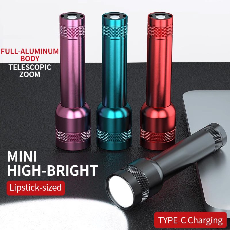 OEM ODM Customized LED Aluminum Alloy Strong Light Flashlight IP44 Waterproof 150LM Portab