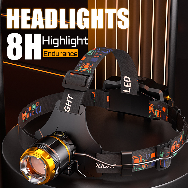 Lightweight Adjustable Head Lamp Long Lasting Battery