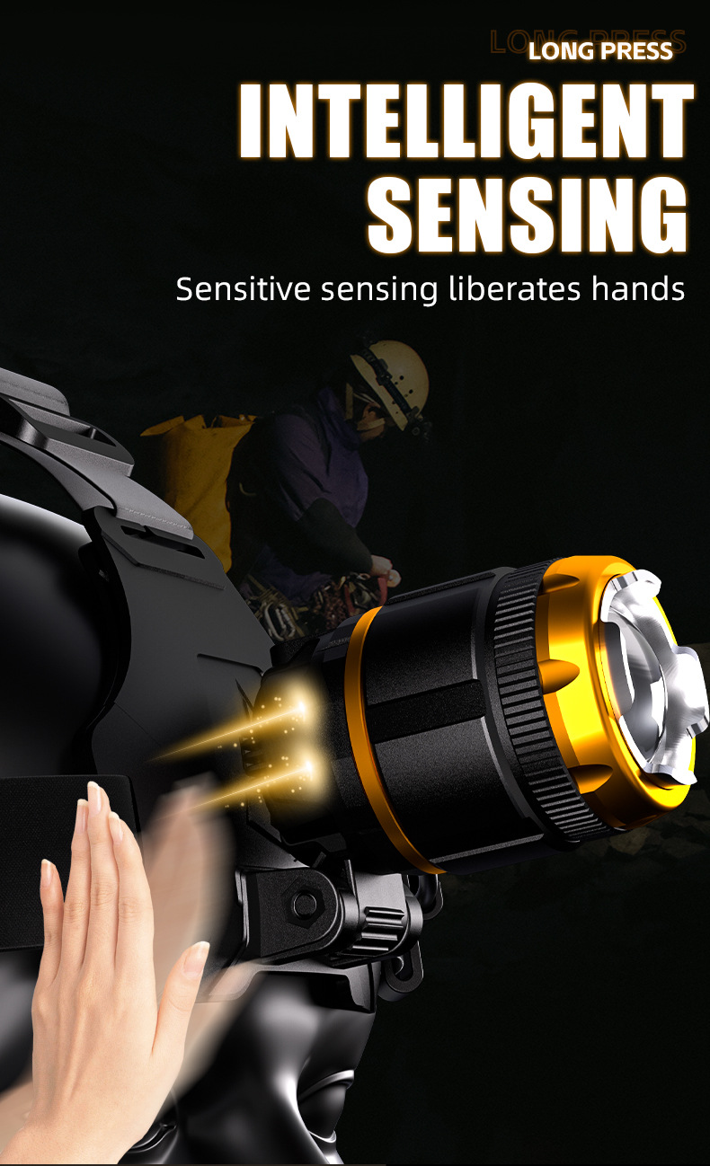 Lightweight Adjustable Head Lamp Long Lasting Battery