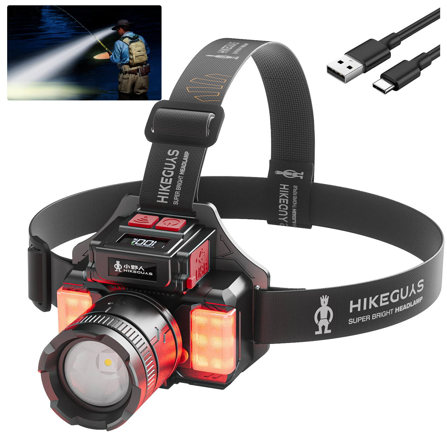 Portable 1700LM High Lumen LED Spotlight IPX4 Waterproof