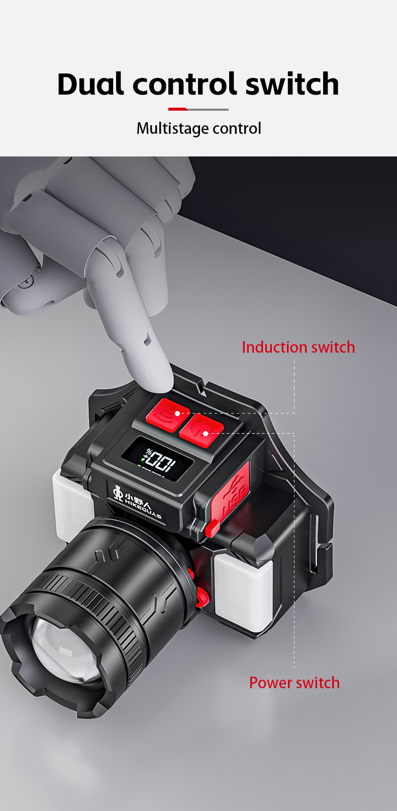 Portable 1700LM High Lumen LED Spotlight IPX4 Waterproof
