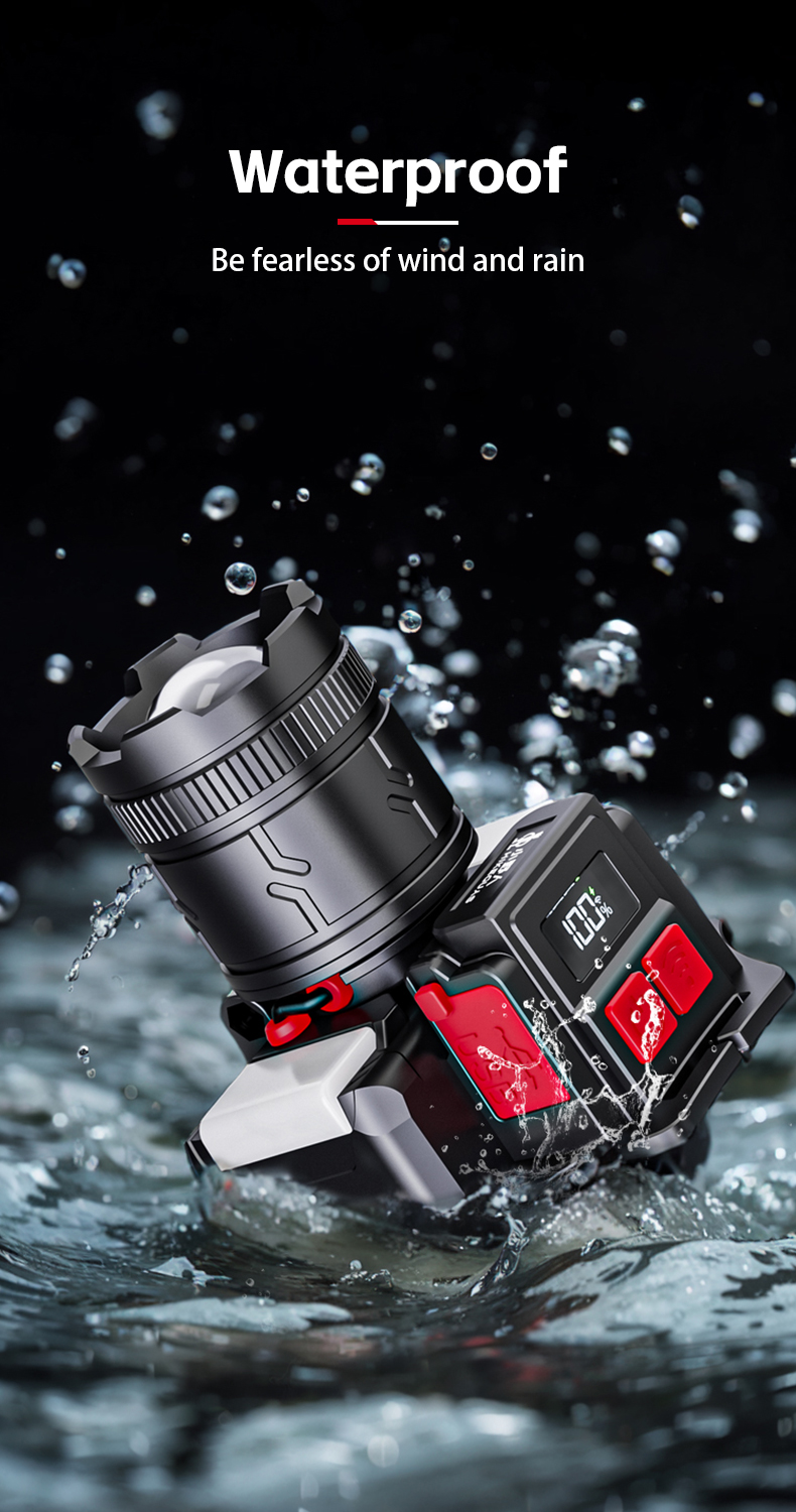 Portable 1700LM High Lumen LED Spotlight IPX4 Waterproof