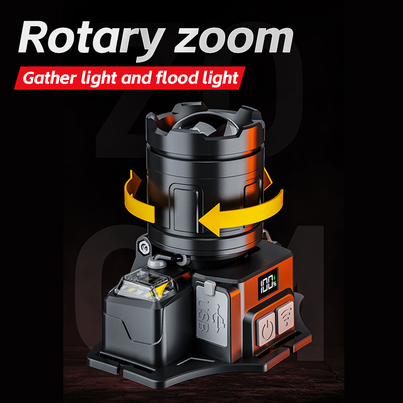 Strong Light Emergency Light Rechargeable 1200mAh Flood Mode
