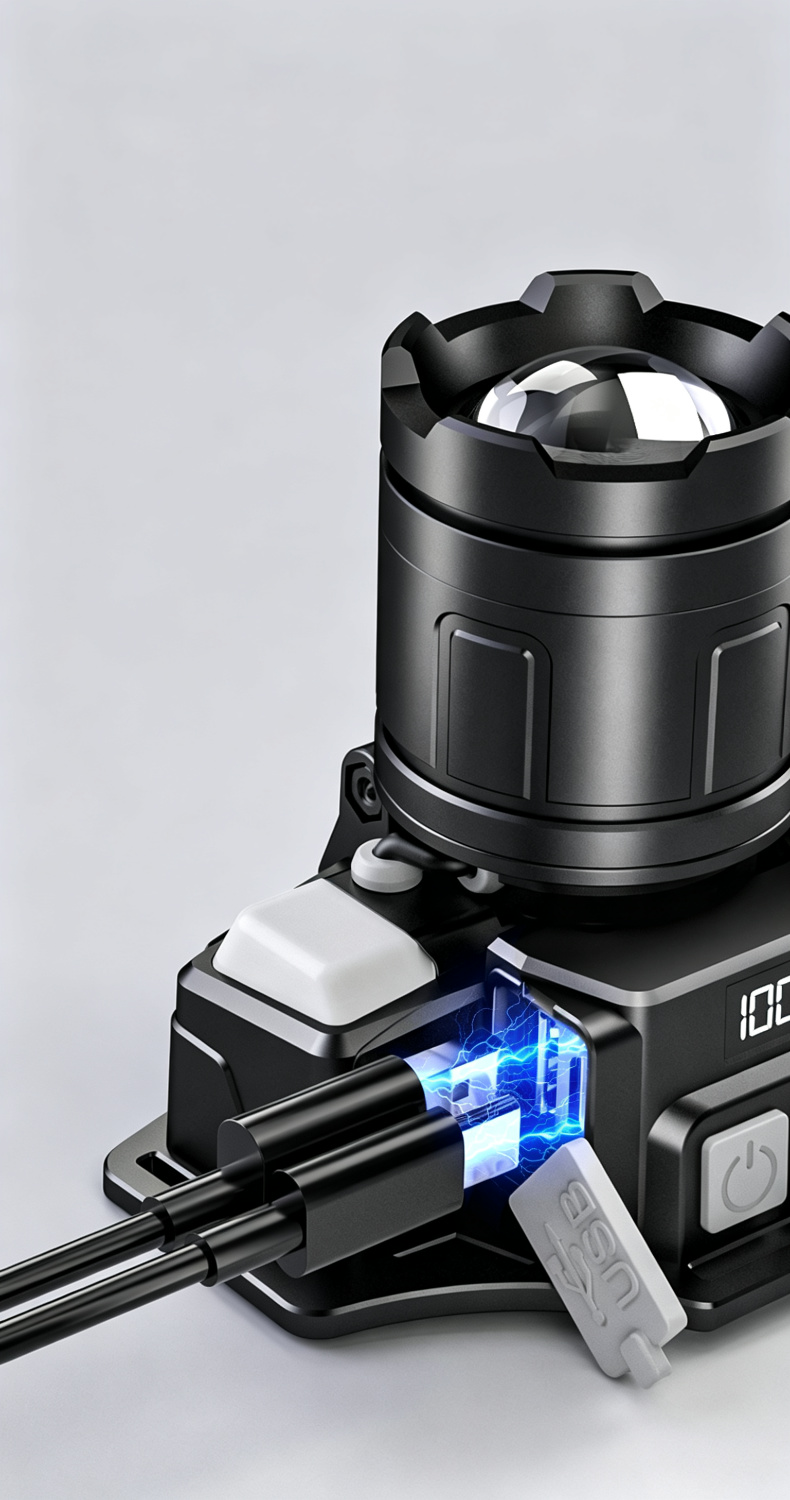 Strong Light Emergency Light Rechargeable 1200mAh Flood Mode