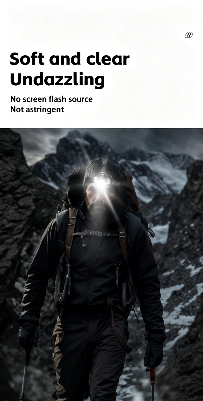 Strong Light Emergency Light Rechargeable 1200mAh Flood Mode