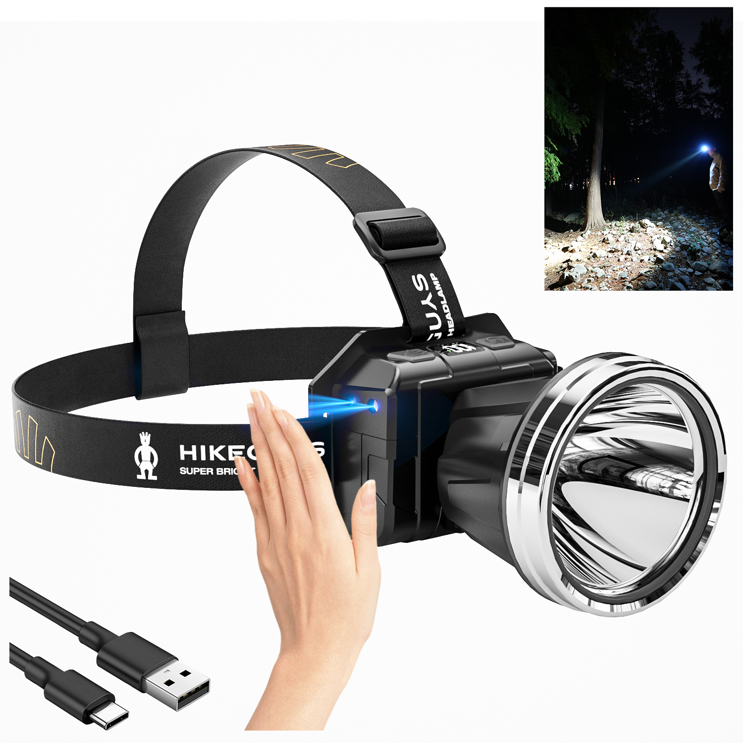 Rechargeable Handheld IP33 Waterproof Long Distance Torch