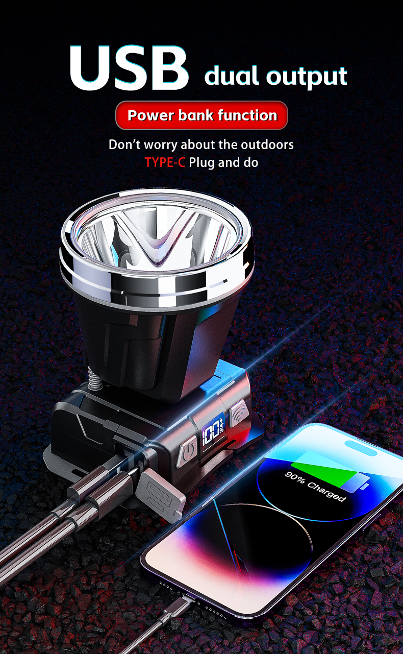 Rechargeable Handheld IP33 Waterproof Long Distance Torch