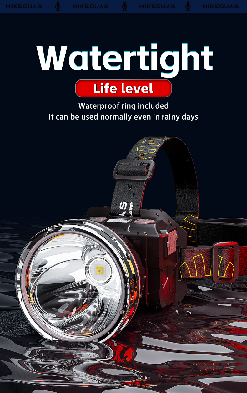 Rechargeable Handheld IP33 Waterproof Long Distance Torch