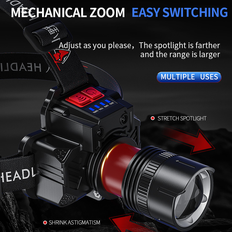 High Power 1400LM LED Rechargeable Waterproof Searchlight