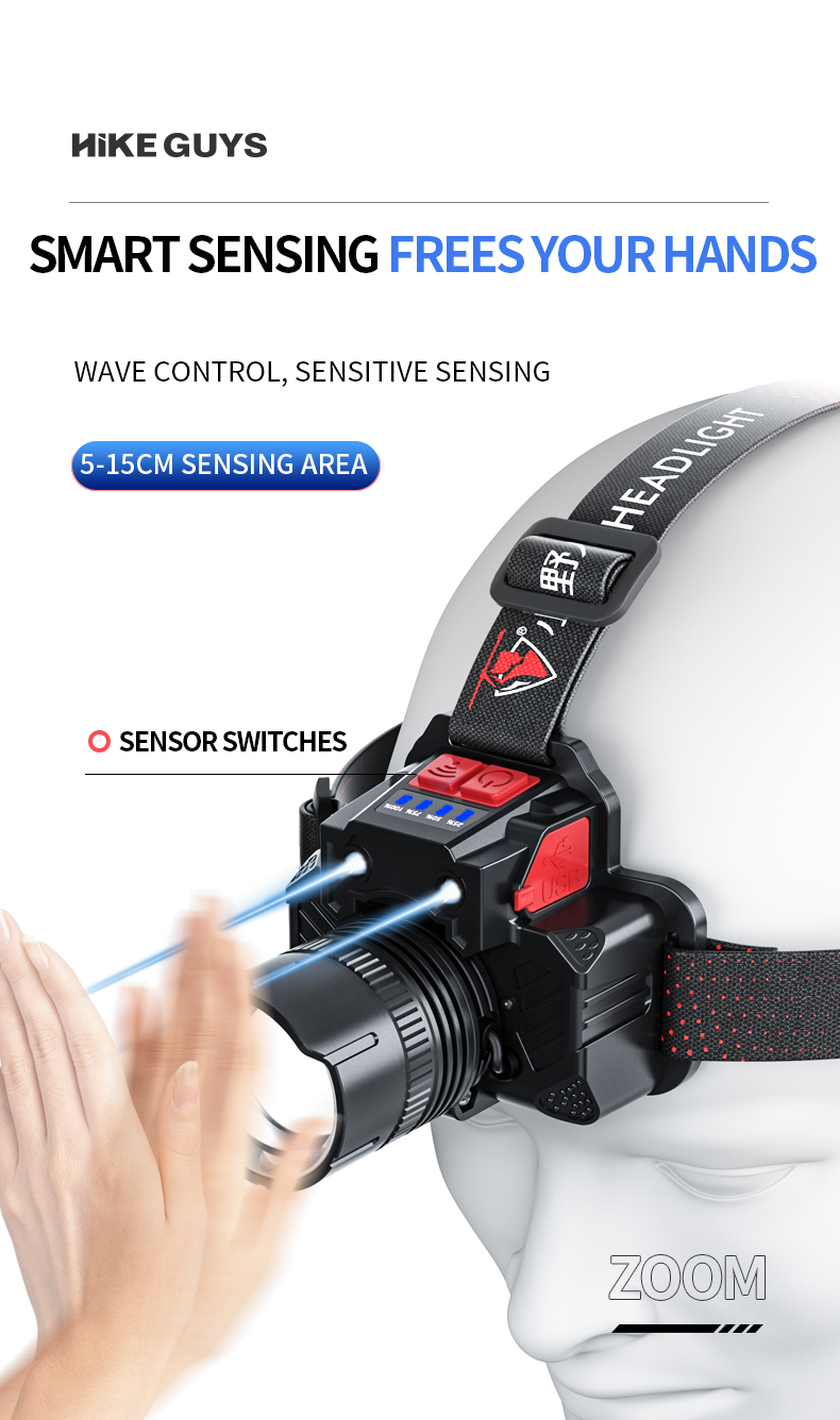 High Power 1400LM LED Rechargeable Waterproof Searchlight