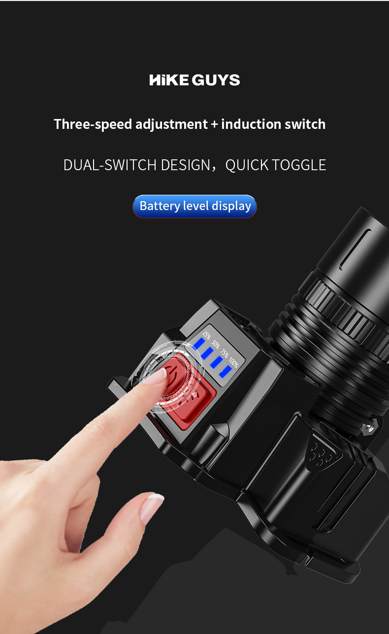 High Power 1400LM LED Rechargeable Waterproof Searchlight