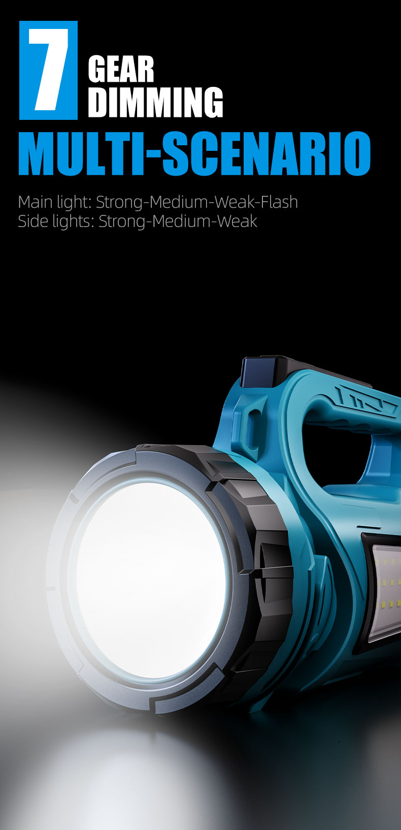 Wholesale High-power LED Handheld Spotlights Hunting