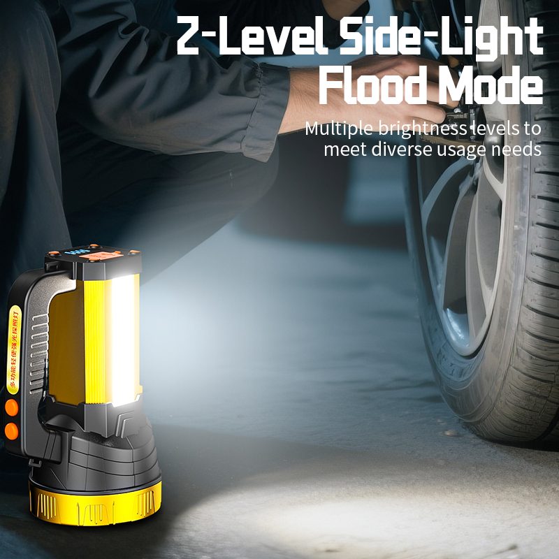 Strong Light Emergency Light Rechargeable 1200mAh Waterproof Long-distance Searchlight 6-1