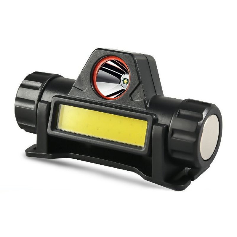 In-stock Cross-border Headlamp Two-gear Dimming High-low-beam LED USB-charged Magnetic-mou