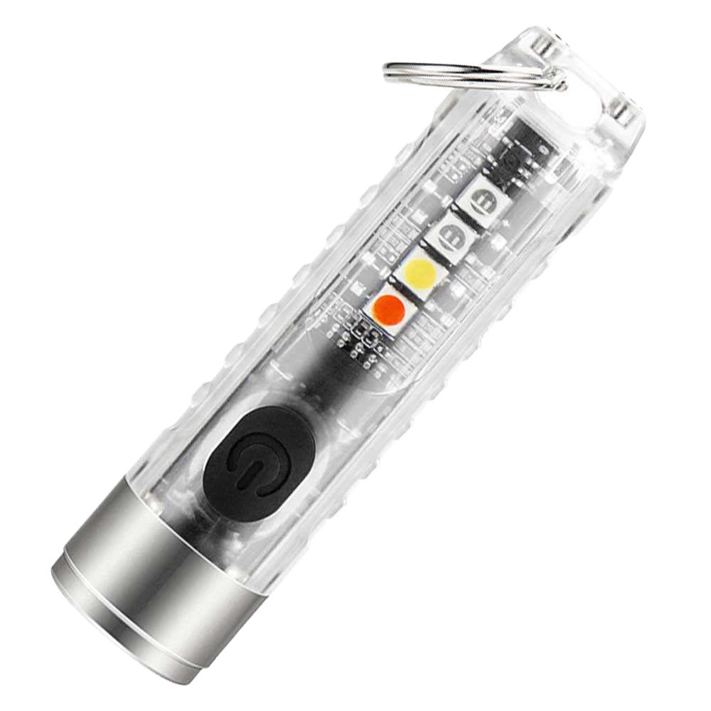 Mini AA Rechargeable USB Flashlight IP66 Waterproof 400 Lumens LED Emergency Camping & Fis