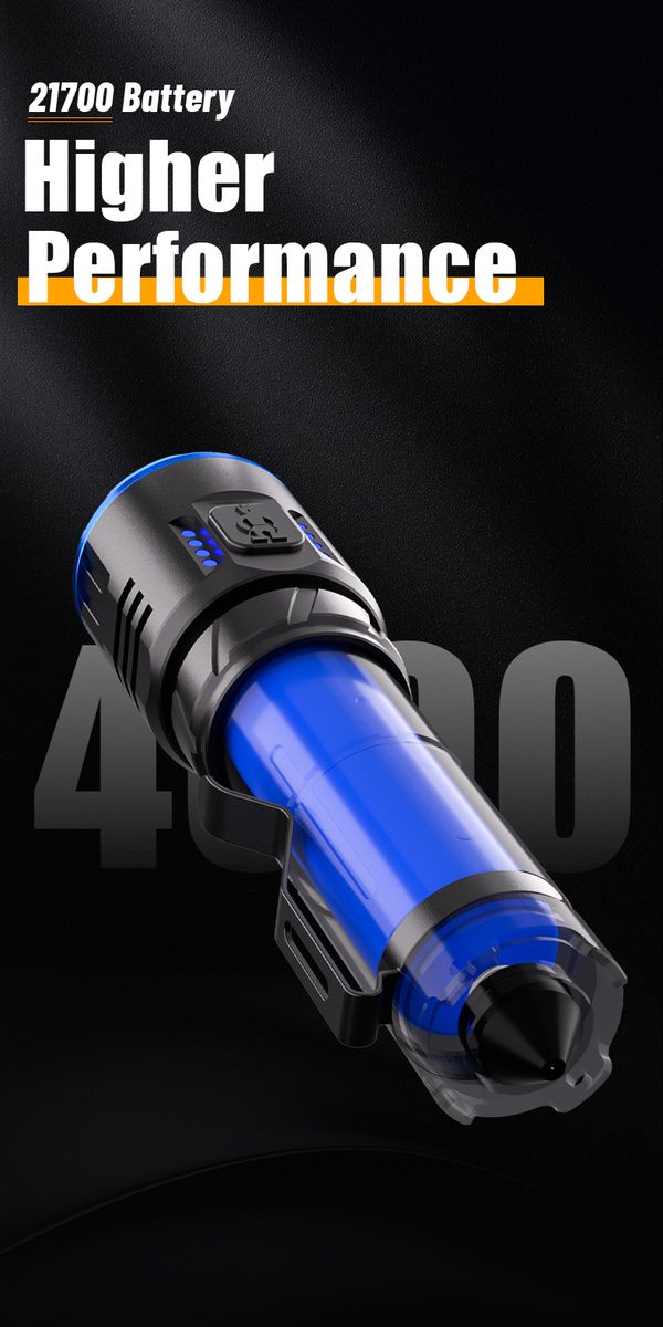 Manufacturer Direct Sales Portable Strong Light Tactical Emergency Aluminum Alloy Magnetic