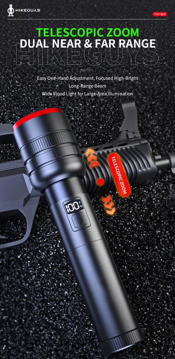 Torch Light High Power Aluminum Alloy Tactical Flashlight 1100LM White Laser Tactical Ligh